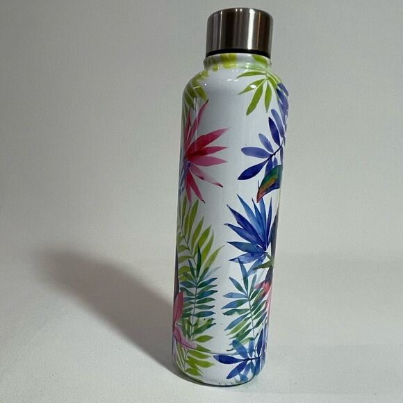 Toucan Jungle 17 ounce stainless steel double walled thermal bottle with lid - Picture 6 of 6